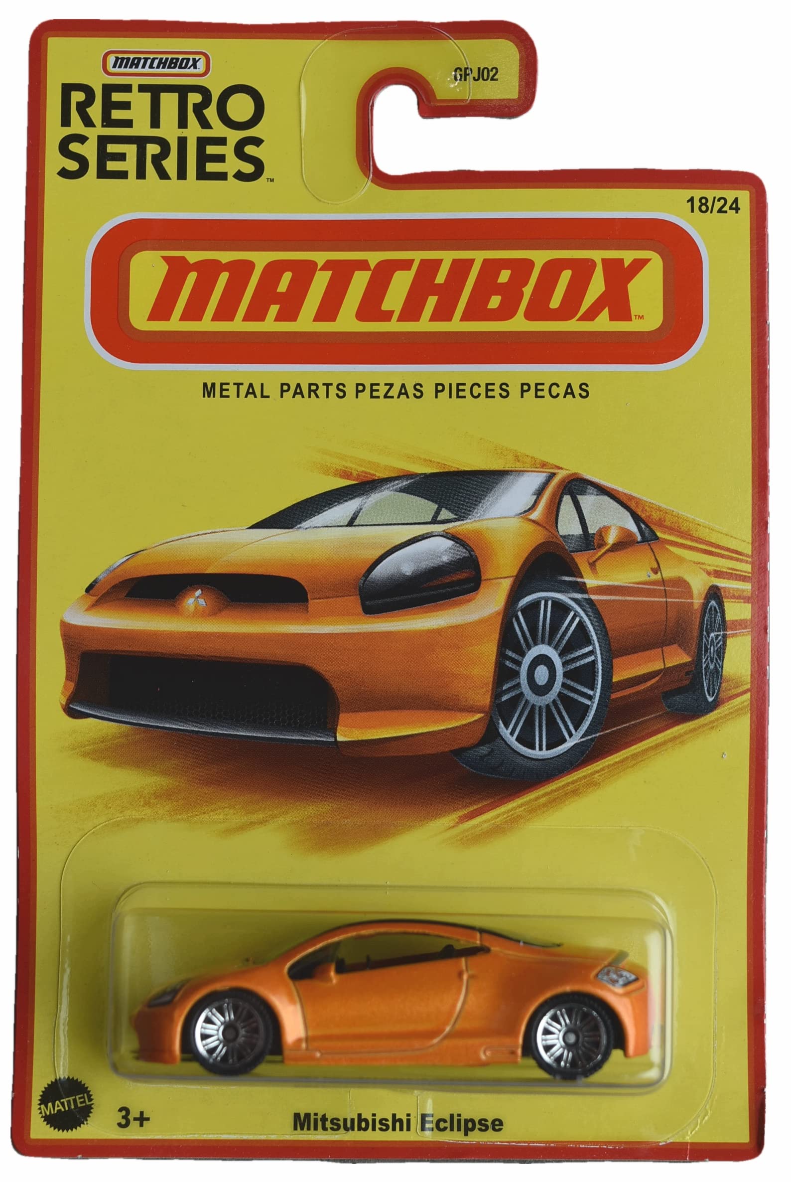 Hot Wheels Matchbox Mitsubishi Eclipse, Retro Series