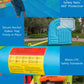 Inflatable Water Slide Bounce House, 10x10 Large Bouncy Castle with Climbing Wall, Splash Pool, Water Cannon & Blower, Heavy Duty Backyard Water Park