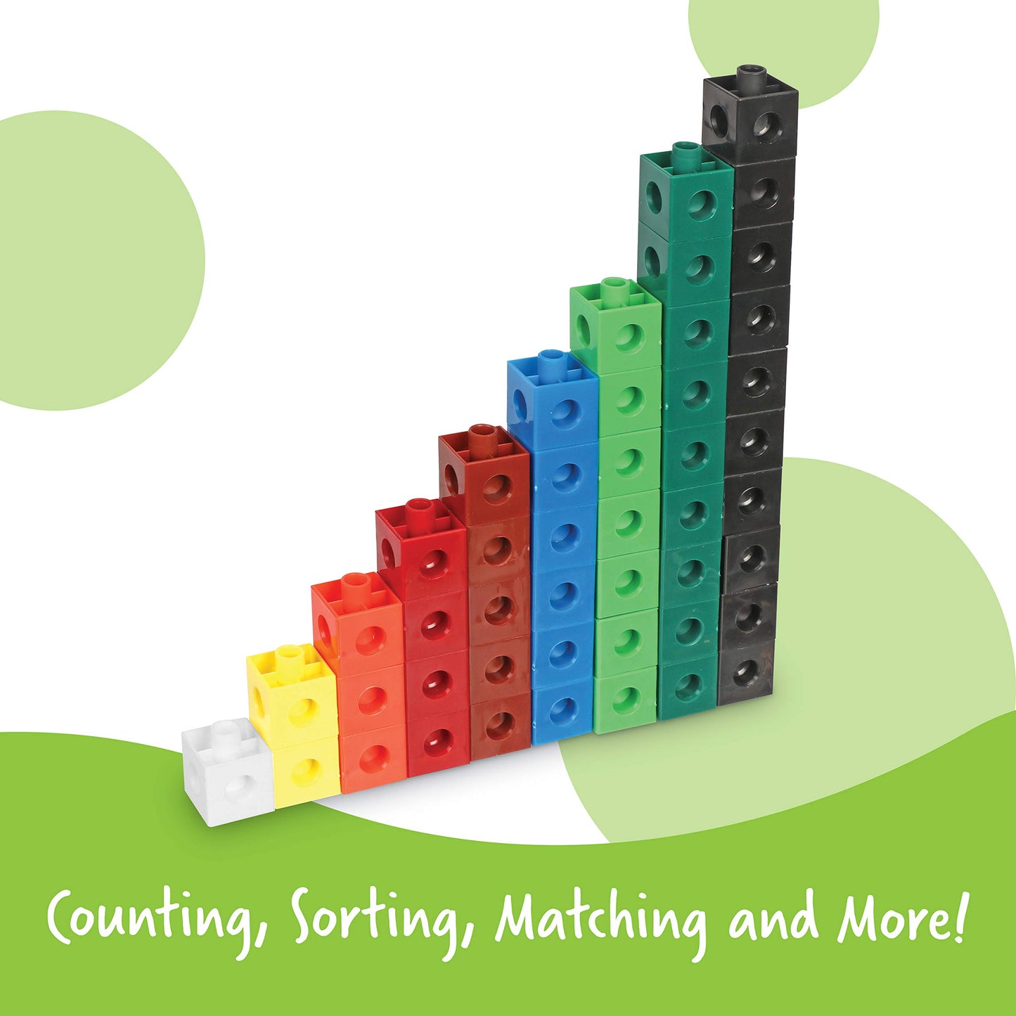 Learning Resources Snap Cubes, Set of 100