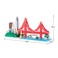 LUKHANG San Francisco Skylines Building Set Model Kit - Engaging Architecture Gift for Adults, Micro Mini Blocks, 1610pcs+ | Aesthetically Pleasing