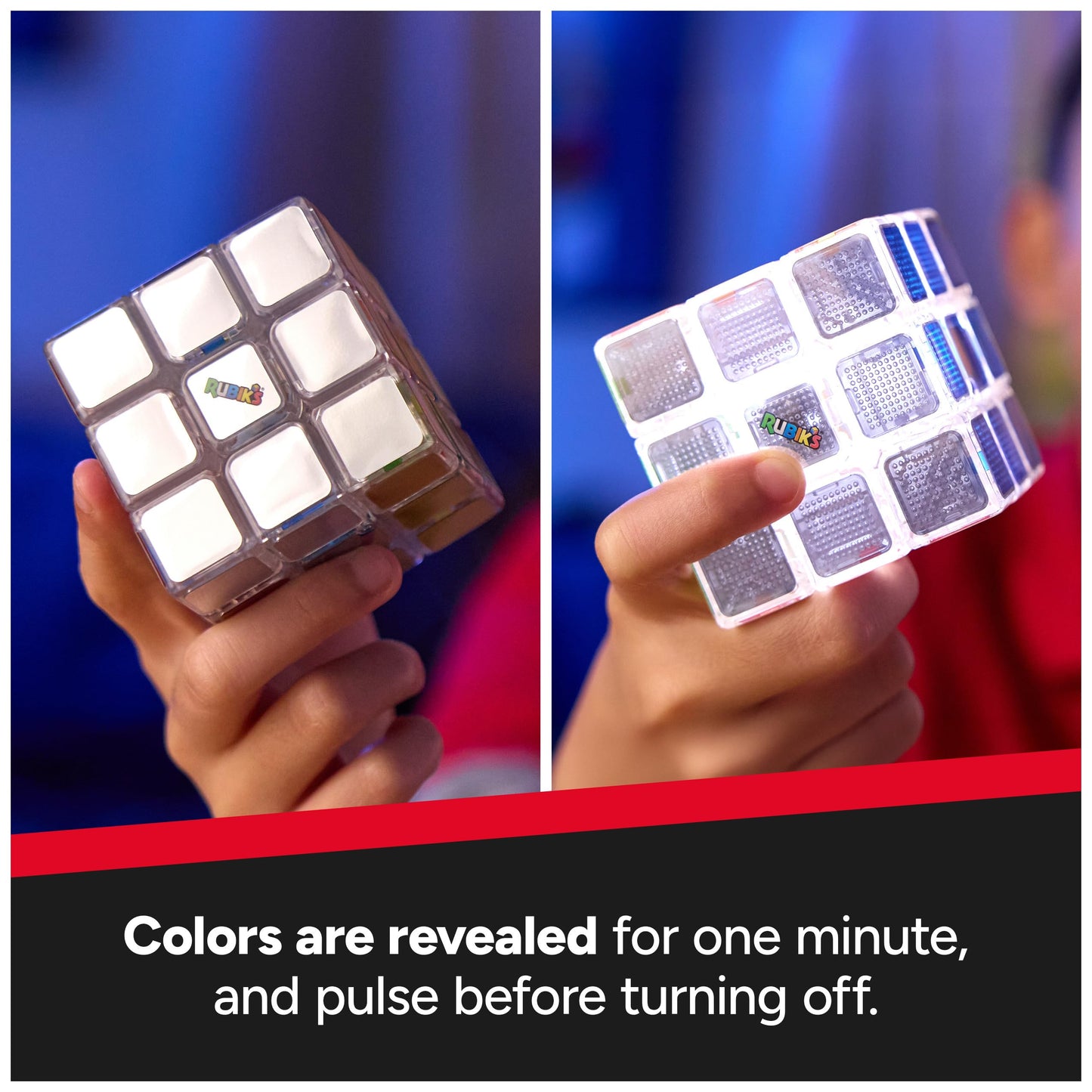 Rubik's Cube Pulse Cube 3x3 Light-Up Electronic Puzzle Brain Teaser