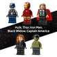 LEGO Marvel: Marvel Logo & Minifigures Building Toy - Marvel Collectible Set for Kids, Boys and Girls, Ages 12+ - Model Kit with 5 Minifigures - Gift