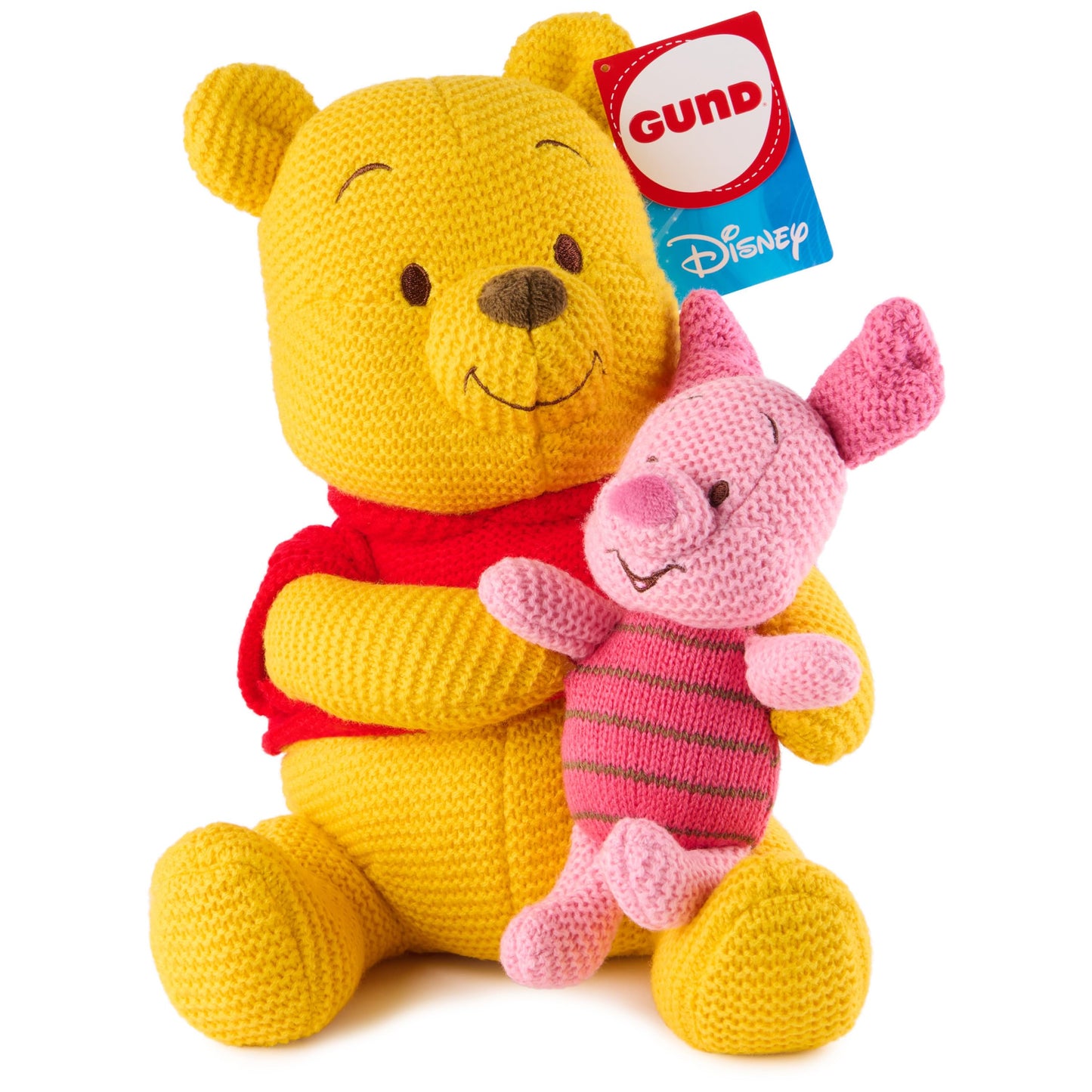 GUND Disney Winnie the Pooh and Piglet 10-Inch Knit Plush Toy for Ages 1+