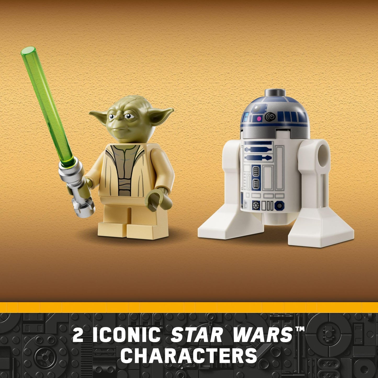 LEGO Star Wars: The Clone Wars Yoda’s Jedi Starfighter 75360 Star Wars Collectible for Kids Featuring Master Yoda Figure with Lightsaber Toy, Birthday