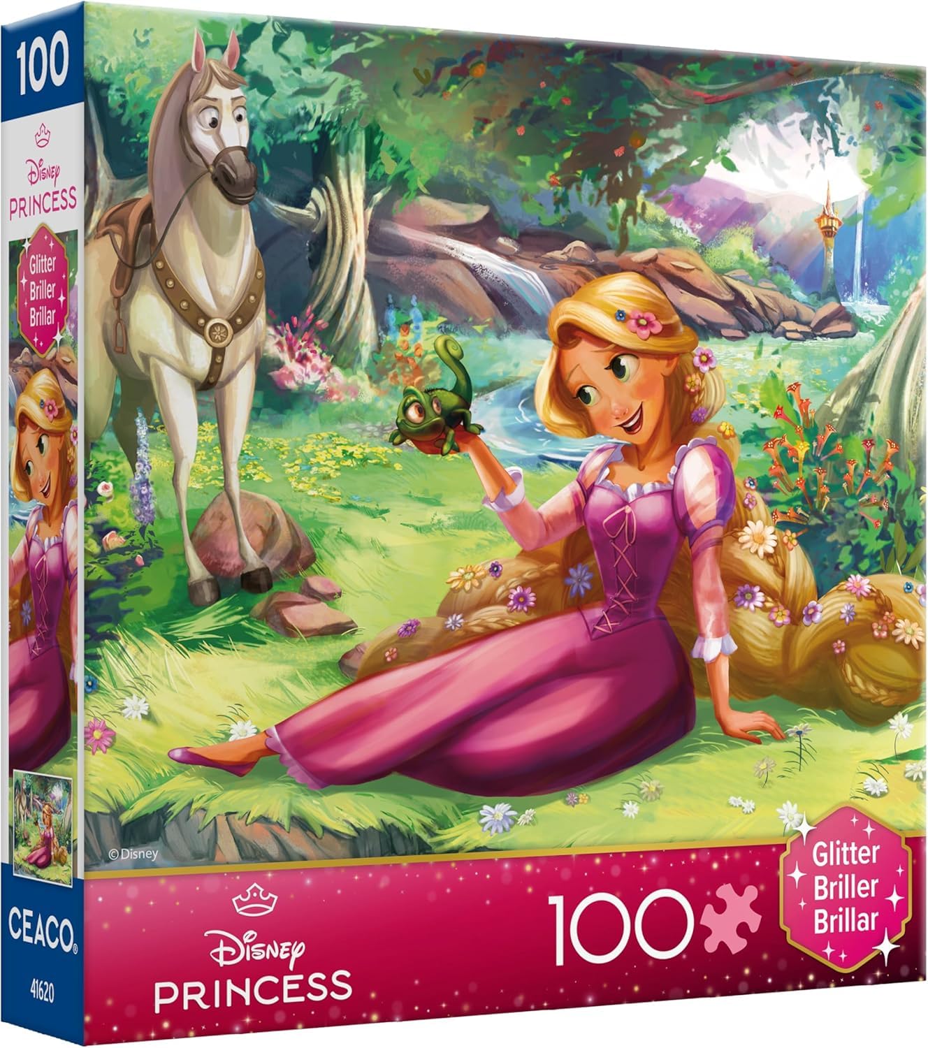 Ceaco - Disney Rapunzel and Pascal - 100 Piece Puzzle for Kids Ages 6-8