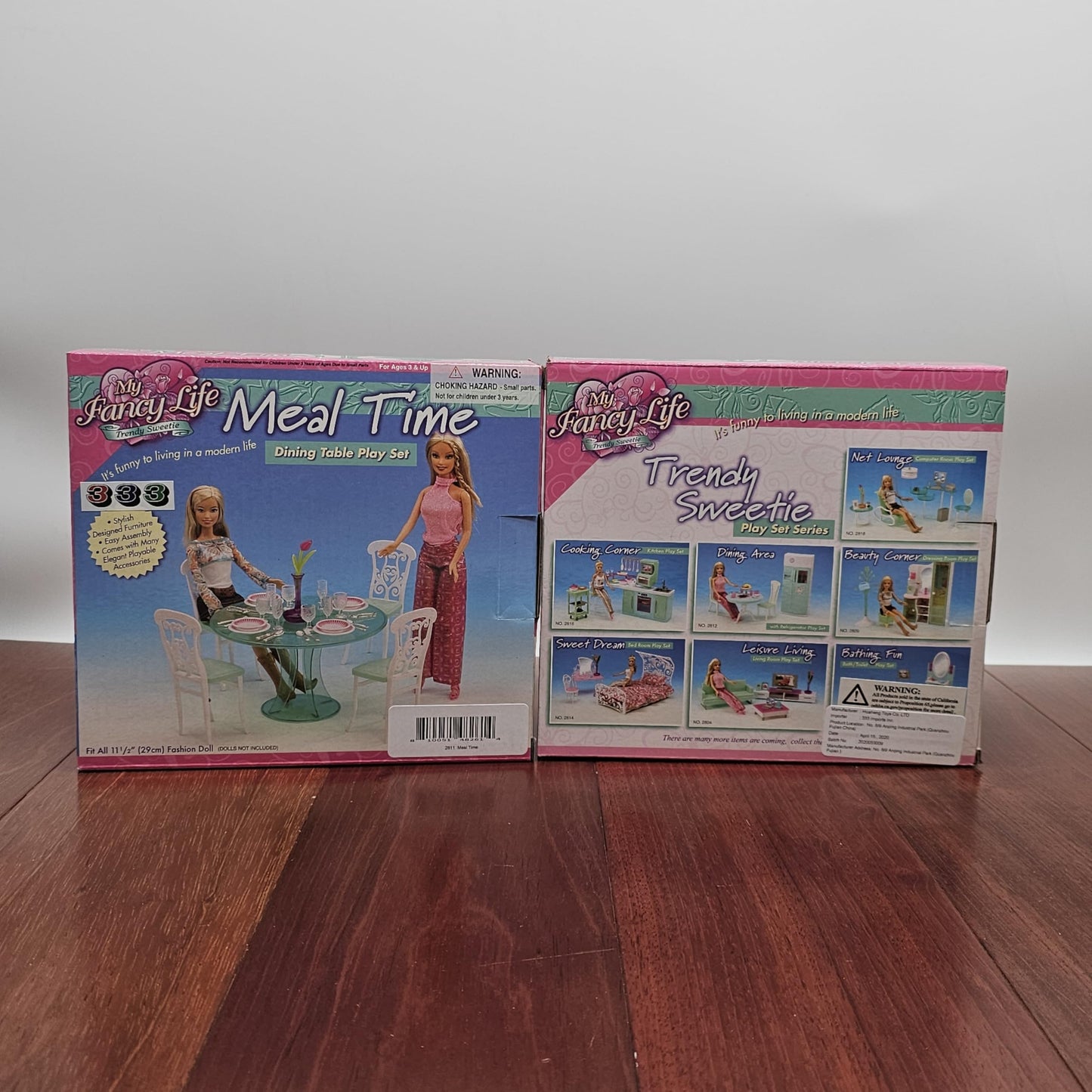 Gloria My Fancy Life Dollhouse Furniture - Meal Time Dining Table Play Set with 4 Chairs and 4 Set of Dining Wares Accessories