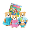Li'l Woodzeez - The Woofington Bulldog Family - Set of 4 Collectible Posable Figures with Storybook for Imaginative Pretend Play - Fun Doll Toys for