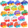 FUN LITTLE TOYS 18Pcs Prefilled Easter Eggs with Toy Cars, Easter Eggs Filled for Toddlers Kids Boys Hunt, Easter Party Favors, Easter Basket