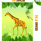 Jungle Birthday Party Supplies,Pin The Tail on The Giraffe,Safari Theme Zoo Birthday Party Favor,Decoration
