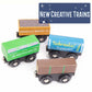 Playtime Express Train Set | 12-Piece Wooden Train Box | Includes Unique Custom Designs and Classics: Recycling Transport, Timber Train, Wheat Car