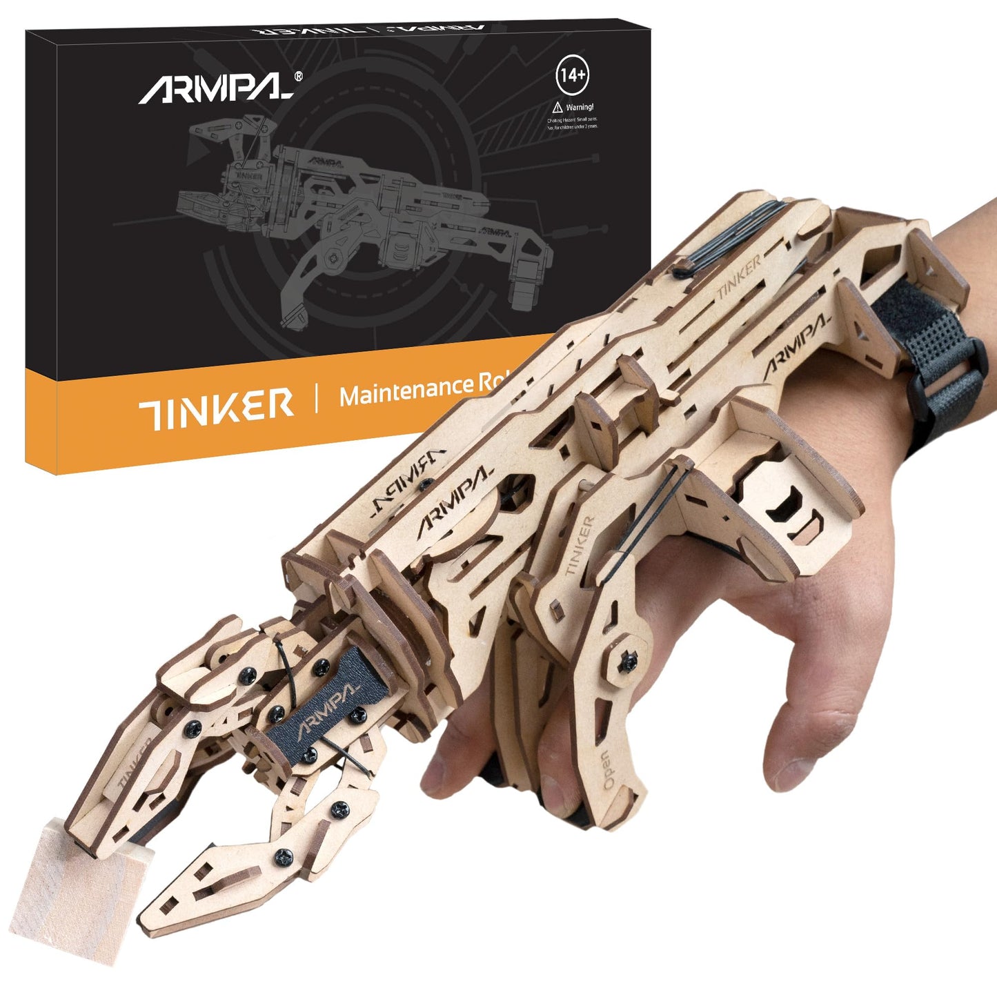 Mechanical Claw Model Kit, 3D Wooden ClawBot Puzzle for Adults and Teens