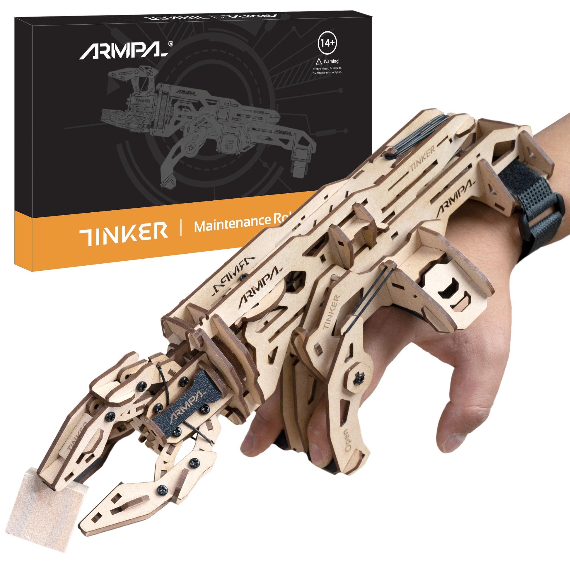 Mechanical Claw Model Kit, 3D Wooden ClawBot Puzzle for Adults and Teens