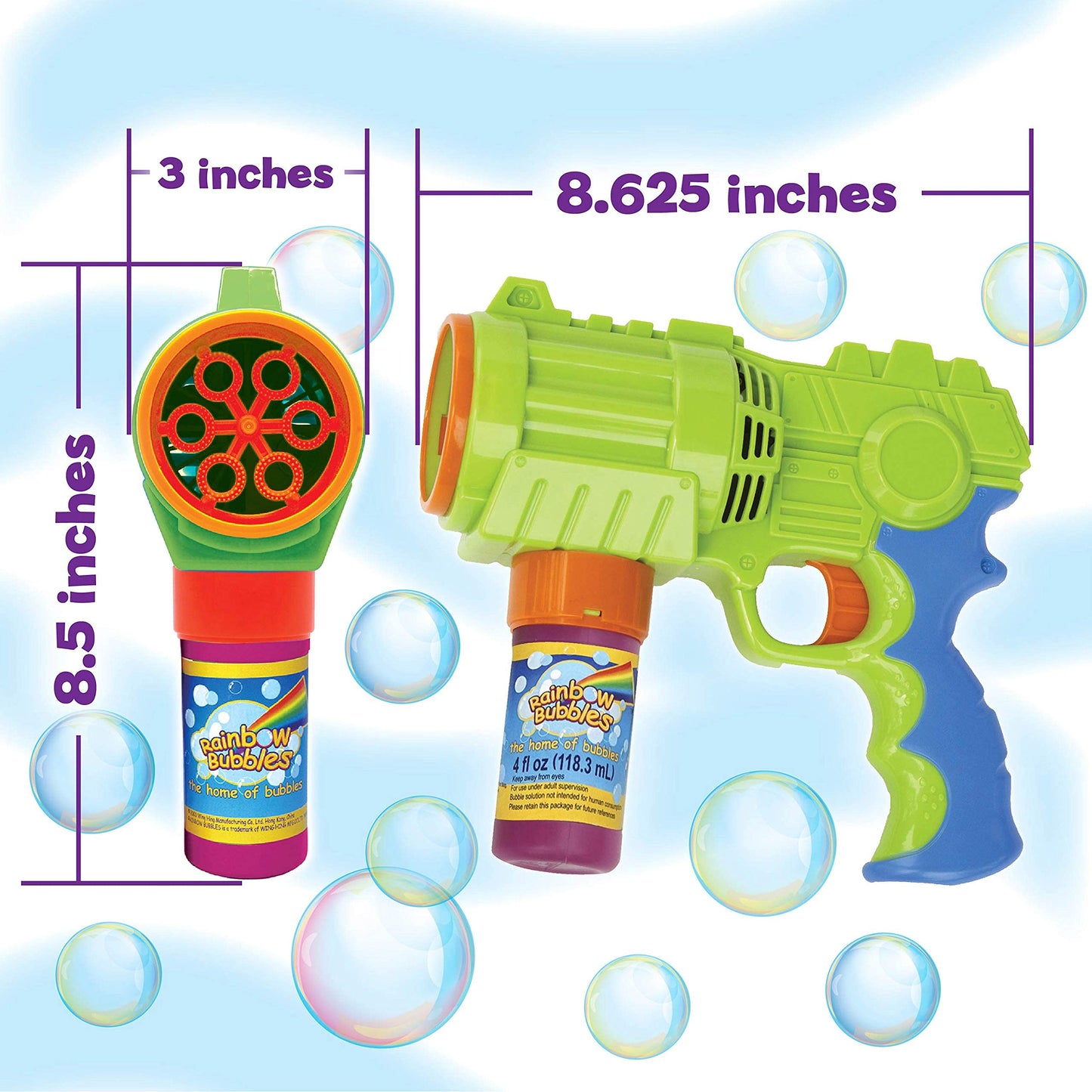 Bubble Blaster (Automatic Bubble Gun w/ 1 Bubble Solution in Gift Box), Party Hurray