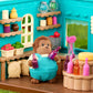 Li'l Woodzeez O'Funnigan Monkey Family, 4 Posable Figures Set, Playsets