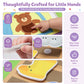 VAXRINO Busy Book for Toddlers 1-3,Montessori Daily Life Felt Activity Book
