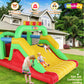 Whubefy Inflatable Obstacle Course Bounce House for Big Kids 8-12, 18.5 x 8FT Large Bounce Castle with Dual Racing Slides, Crawl Tunnels, Climbing