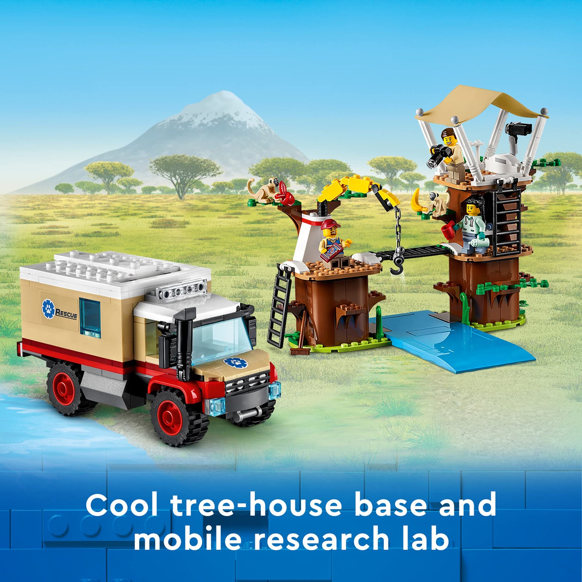 LEGO City Wildlife Rescue Camp 60307 Building Kit; Animal Playset; Top Toy for Kids Aged 6 and Up; New 2021 (503 Pieces)