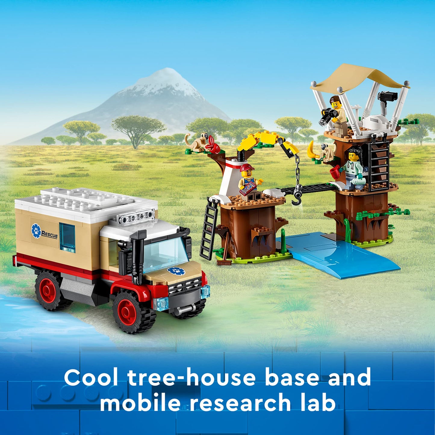LEGO City Wildlife Rescue Camp 60307 Building Kit; Animal Playset; Top Toy for Kids Aged 6 and Up; New 2021 (503 Pieces)