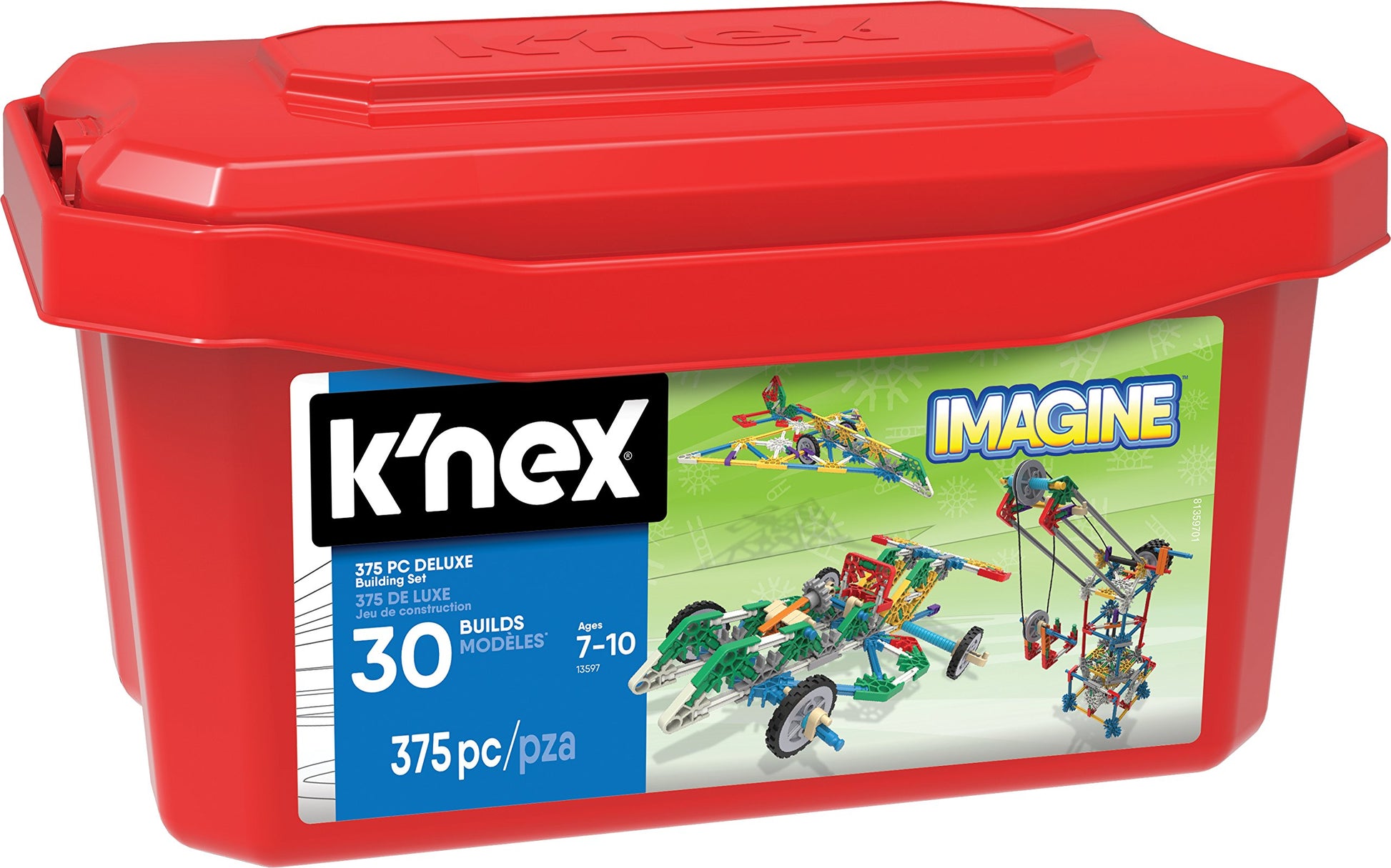 K'NEX - Deluxe Building Set - 375 Pieces - For Ages 7+ Construction Education Toy