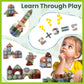 iPlay, iLearn Kids Magnetic Blocks, 62 PCS Magnet Stacking Block Building Toy, Toddler STEM Learning Montessori Sensory Toy, Preschool Classroom