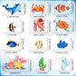 54 Pcs Under The Sea Party Decorations Ceiling Hanging Swirls Ocean Party Decorations Sea Animals Fish Themed Party Supplies Baby Shower Mermaid