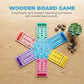Kivan Base Wooden Board Game, Premium 2-6 Player Wooden Fast Track Board Game-Ocean Animal Theme Single-Sided 36 Colorful Pawns & 12Dice, Fast Track