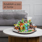 TEXXXIAN Zoo Micro Mini Bricks Desert Building Blocks,Creative Ideals Zoological Park Architecture Toy Present Model for Adults and Kids Age of 14+
