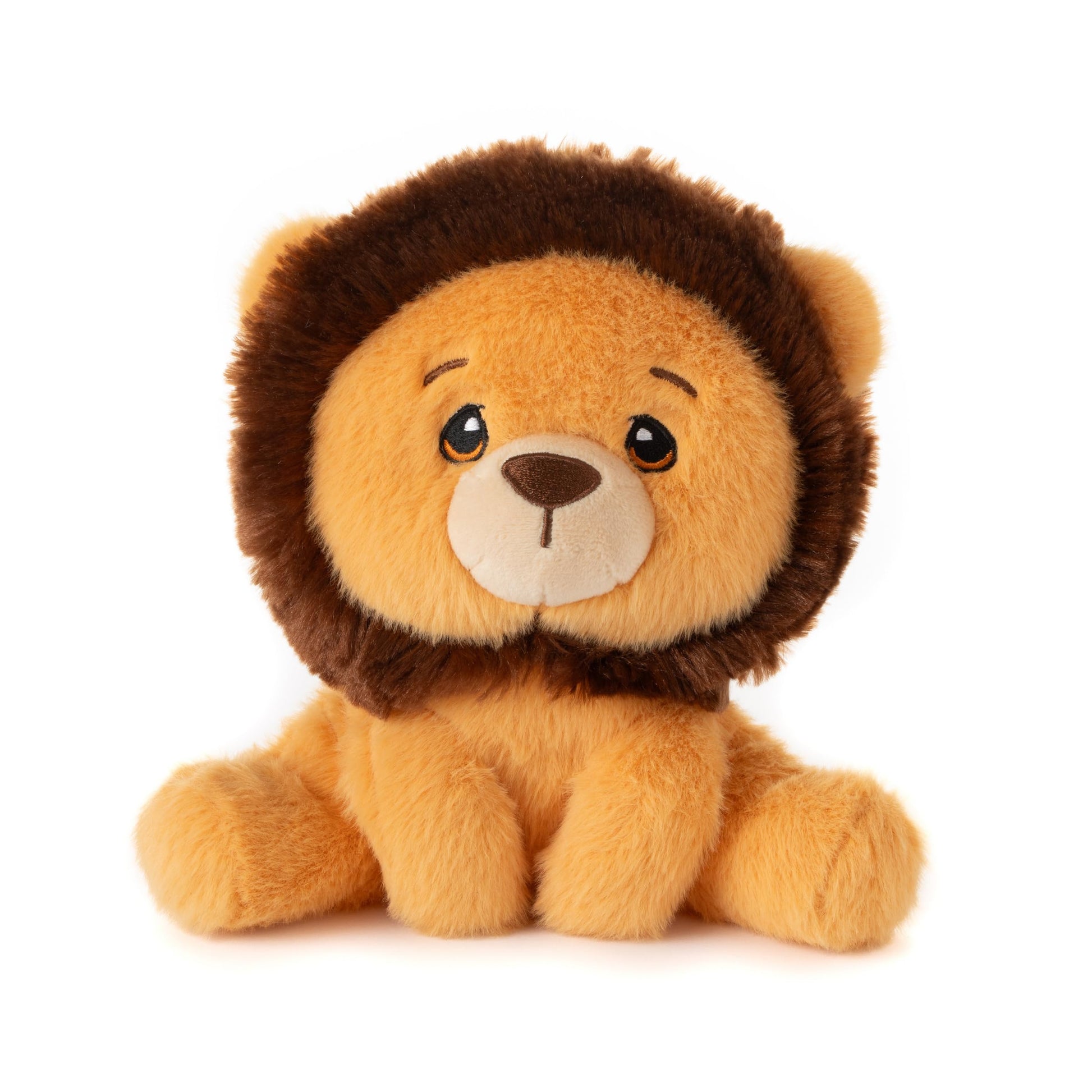 The Petting Zoo Lion Stuffed Animal Plushie, Gifts for Kids, Snugletz Zoologee Plush Toy, 7 in