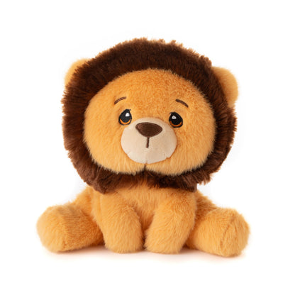 The Petting Zoo Lion Stuffed Animal Plushie, Gifts for Kids, Snugletz Zoologee Plush Toy, 7 in