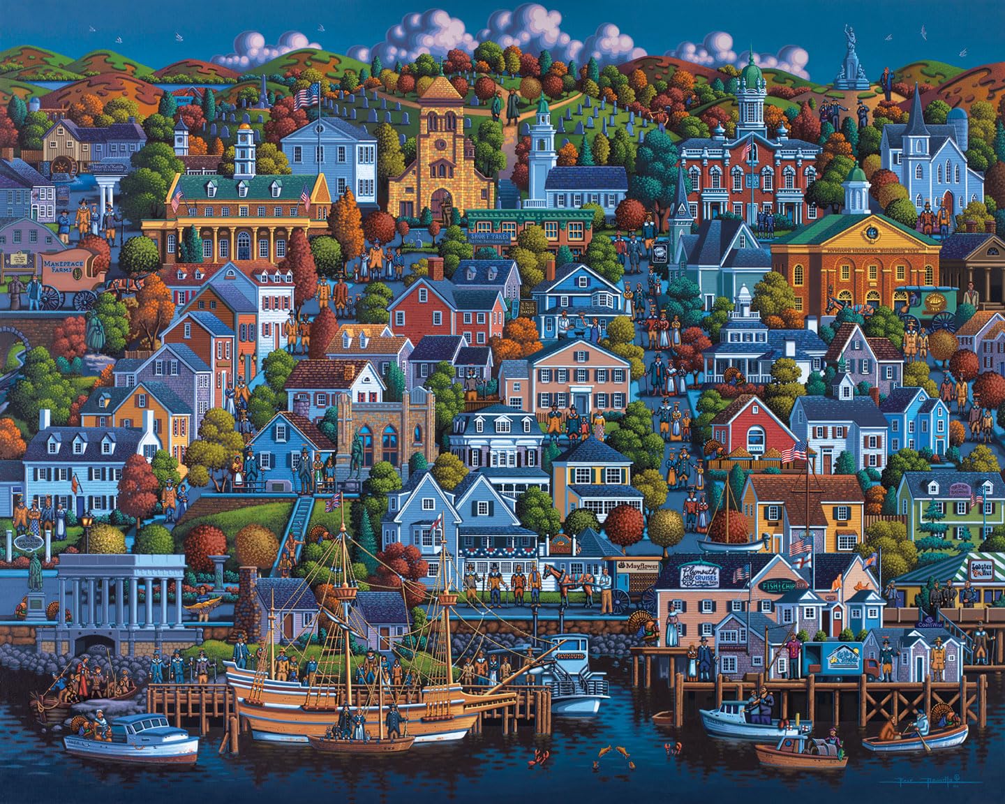Dowdle Personal Puzzle - Plymouth - 210 Piece