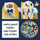 LEGO DOTS Harry Potter Hedwig Pencil Holder 41809, Craft Set for Kids Age 6+ with Hedwig The Owl Pencil Holder and Note Holder. Back to School Gift