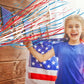 4th of July Streamers Popper, 10Pcs Hand Throw No Mess Magic Confetti