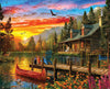 Springbok Cabin Evening Sunset 1000 Piece Jigsaw Puzzle for Adults