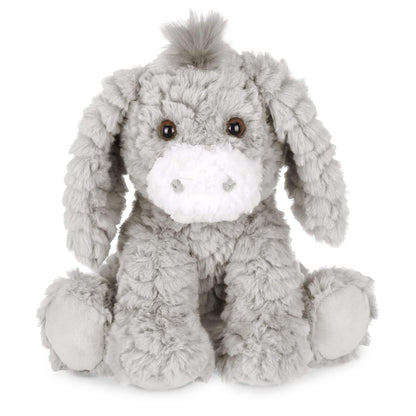 Bearington Collection Donny Plush Donkey Stuffed Animal, 10.5 Inch - Weighted Donkey Stuffed Animal