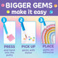 Creativity for Kids Bubble Gem Super Sticker: Rainbow, Diamond Art Kits for Kids, Mini Craft Kit and Summer Activities for Kids, Window Art Craft Kits