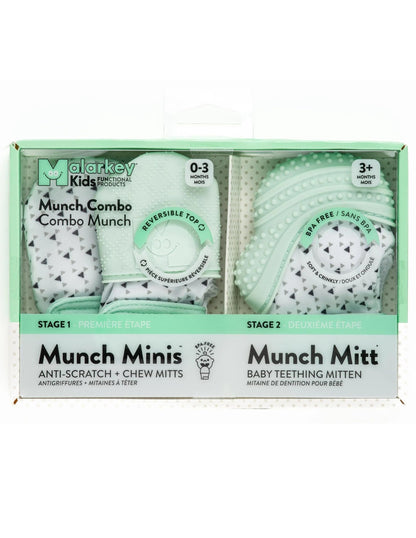 Mint Triangle Teether Combo by Malarkey Kids