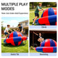 OZIS 6.5x3.6 FT Inflatable Dome Rocker Bouncer with Electric Pump, 380 LBS Weight Capacity, Bounce, Climb & Tilt Toy with 6 Handles, Outdoor Kids