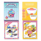Water Magic (Cupcake & Donut) - Patented Gourmet Scented Reusable Water Reveal Coloring Book for Kids - Mess Free with Water Activity, Scented Water