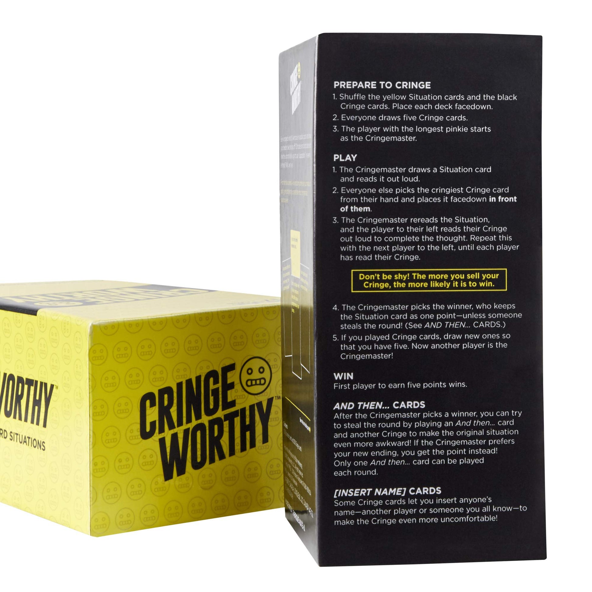 Hasbro Gaming Cringeworthy Game, Adult Party Game of Awkward Situations for Ages 17 and up, Adult Content, Party Card Game