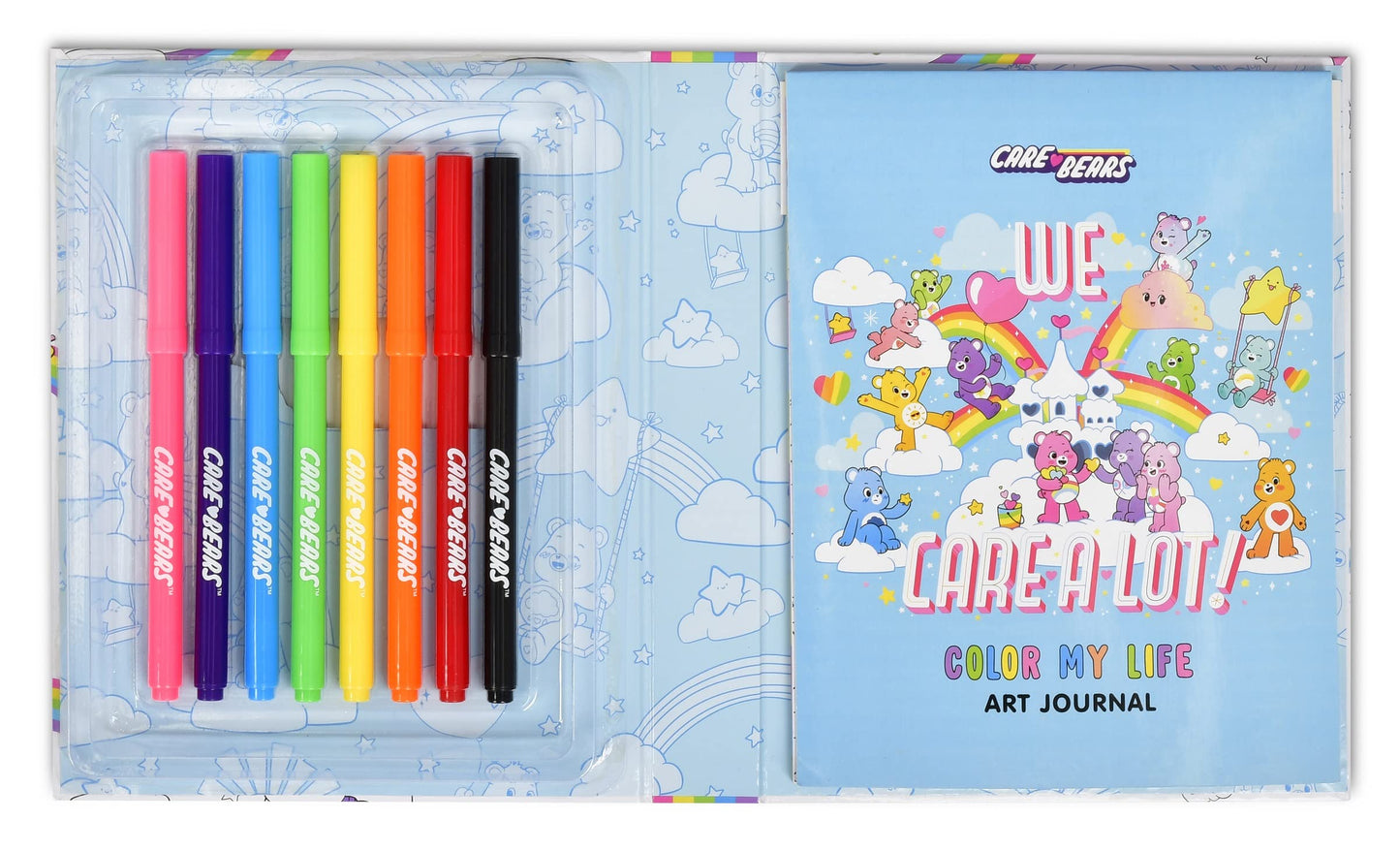 iscream Care Bears Color My Life Art Journal Kit with Sticker Sheet, Coloring Pages and Markers