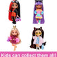 Barbie Extra Minis Doll & Accessories with Purple & Silver Hair Wearing Color-Block Hoodie Dress & Boots, 5.5-inch