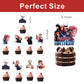 25Pcs Cartoon For Jujutsu Manga Kaisen Cupcake Toppers,Inspired Cupcake For Anime Picks School Wizard Theme Birthday Party Cake Decorations Supplies.