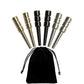 WE Games King-Sized Ultimate Cribbage Pegs - Set of 6 (2 Brass, 2 Silver, 2 Black)