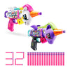 XSHOT Blastercorn 2-Pack by ZURU - Unicorn-Themed Dart Blasters in White & Purple with Flapping Wings, 32 Air Pocket Darts & 90ft Range, Outdoor Toy
