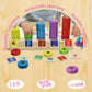 Lydaz Toddler Montessori Math Toys, Wooden Math Manipulatives with Counting Number Blocks, Preschool Kindergarten Learning Activities, Educational