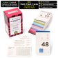 Award-Winning Multiplication Flash Cards - 173 Jumbo Cards (3.1” x 5.2”), All Facts 0-12 - 1 Fact & Visual Aid Per Card - Mastery Divider Tabs