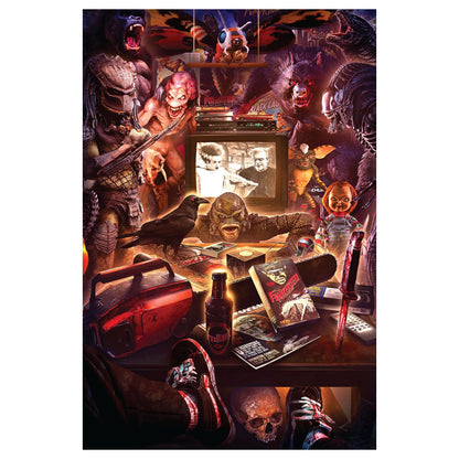 Monster Mayhem 1000-Piece Jigsaw Puzzle By Rachid Lotf | Fun Brain Teaser, Toys & Games | 28 x 20 Inches