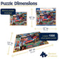 White Mountain 1000 Piece Jigsaw Puzzle, Signs Across America States