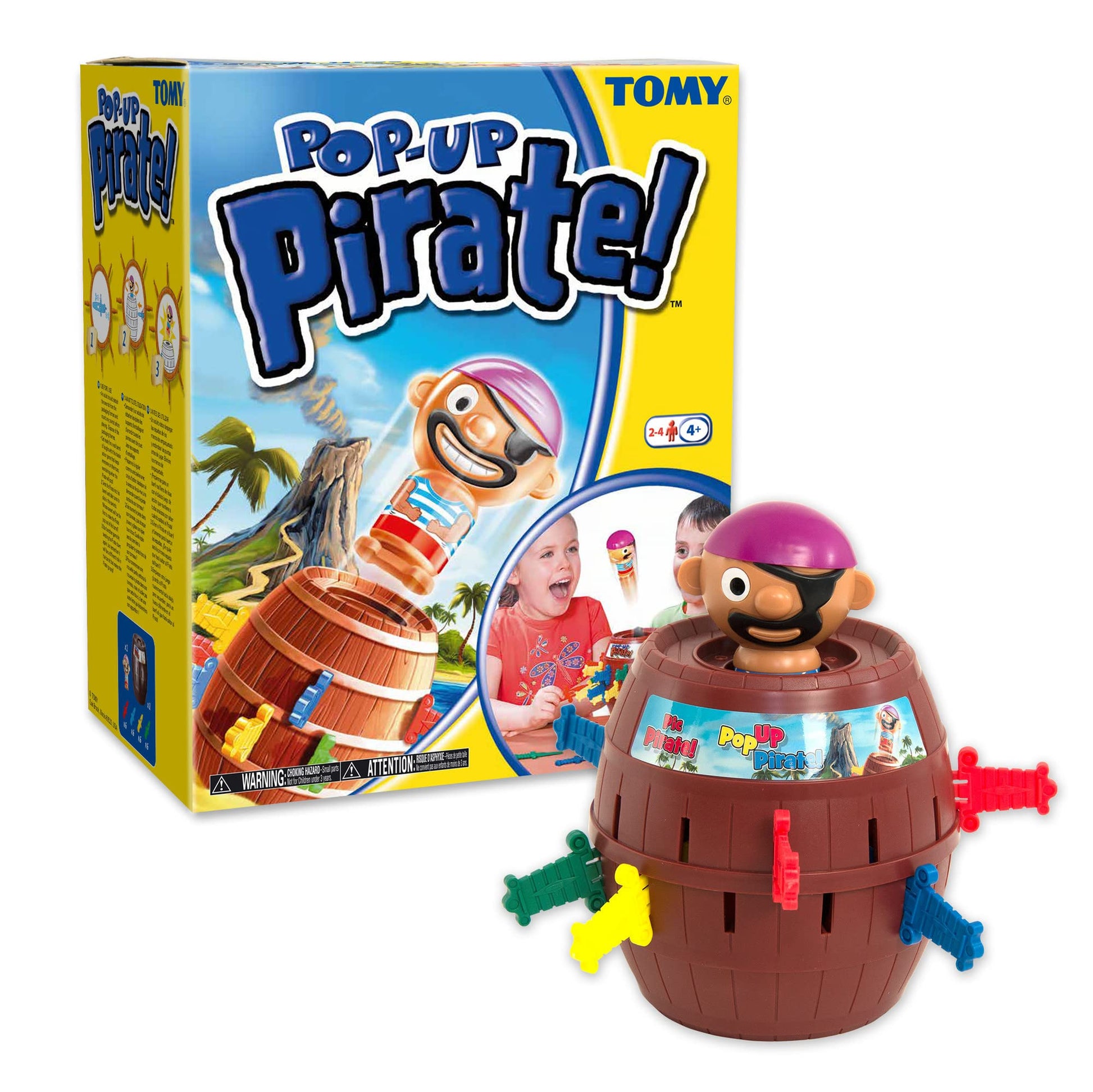 TOMY Pop Up Pirate Board Game - Family and Preschool Kids Games for Family Game Night - Winter Break Activities- Girls and Boys Games - 2-4 Players