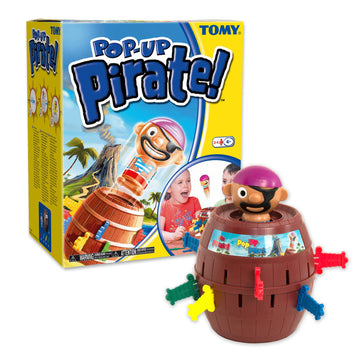TOMY Pop Up Pirate Board Game - Family and Preschool Kids Games for Family Game Night - Winter Break Activities- Girls and Boys Games - 2-4 Players